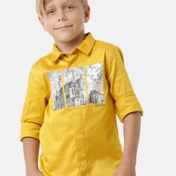 KATE & OSCAR Boys Smart Graphic Printed Cotton Casual Shirt-image-78