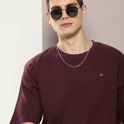 DILLINGER Men Self Design Oversized T-shirt-image-45