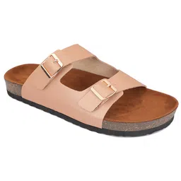 SKORA Open Toe Flats with Buckles image 2
