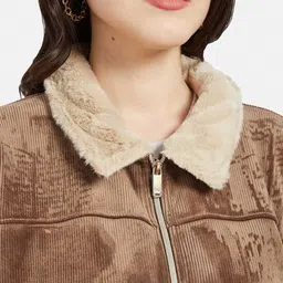 METTLE Spread Collar Fleece Front-Open Sweatshirt image 2