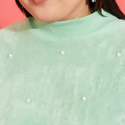 SASSAFRAS Curve Plus Size Embellished Sweatshirt image 2