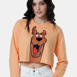 The Souled Store Women Scooby Doo Loose Fit Printed Oversized Sweatshirt-picture-40