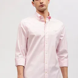 GANT Solid Button Down Slim Fit Shirt-image-52