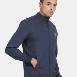 t-base Mock Collar Front Open Sweatshirt image 3