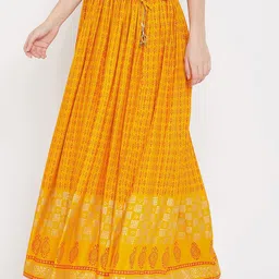 Clora Creation Geometric Printed Flared Maxi Skirts image 4