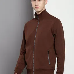 calvin klein jeans Calvin Klein Mock Collar Cotton Front Open Sweatshirt image 5