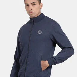 t-base Mock Collar Front Open Sweatshirt image 4