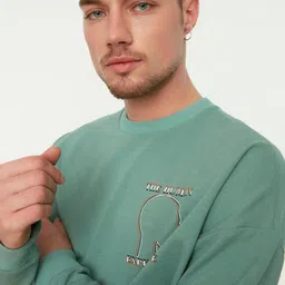 Trendyol Graphic Printed Pullover Sweatshirt image 4