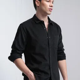 HIGHLANDER Men Slim Fit Opaque Cotton Casual Shirt image 4