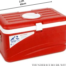 actionware Thunder Insulated Chiller Ice Box | Large Capacity Cooler | With Vent Lid ICE BOX image 3