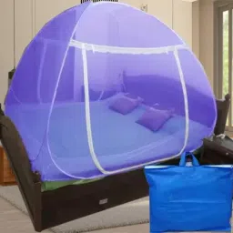 Polyester Kids Washable PURPLE mosquito net 6 6 size bed mosquito net 7 7 ft double bed cotton machard Mosquito Net-image-56