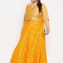 CLORA CREATION PLUS Printed Flared Rayon Skirt image 5