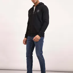 Lee Hooded Neck Long Sleeve Cotton Zip Detail Front-Open Sweatshirt-image-38
