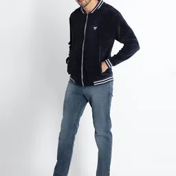 Status Quo Self Design Lightweight Front-Open Sweatshirt image 5