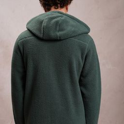 HIGHLANDER Self Design Hooded Front-Open Sweatshirt image 5