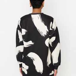 Trendyol Abstract Printed Longline Sweatshirt image 2