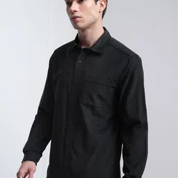 HIGHLANDER Men Slim Fit Opaque Cotton Casual Shirt image 5