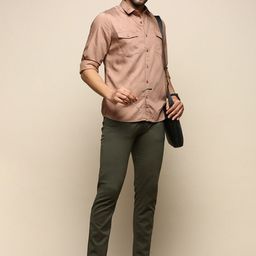 INVICTUS Sport Slim Fit Spread Collar Twill Weave Cotton Casual Shirt-image-31