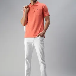 ONN Men Peach-Coloured Polo Collar T-shirt-picture-14