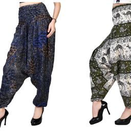 Printed Rayon Women Harem Pants-image-39
