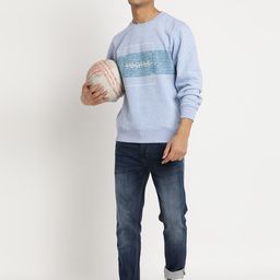Turtle Men Typography Printed Pullover Sweatshirt image 4