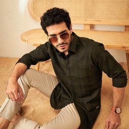 DENNISON Smart Checked Casual Shirt-image-66