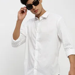 SHOWOFF Premium Slim Fit Twill Weave Cotton Casual Shirt-image-98