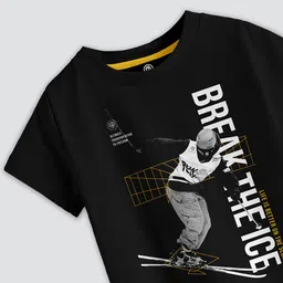 CODEZ Boys 3 Printed Raw Edge T-shirt image 3