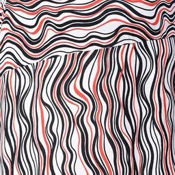 Oxolloxo Plus Size Abstract Printed A-Line Midi Skirt image 3