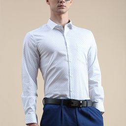 INVICTUS Comfort Slim Fit Micro Ditsy Printed Formal Shirt-picture-1