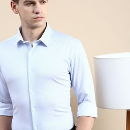 INVICTUS Comfort Slim Fit Cotton Knit Formal Shirt-picture-3