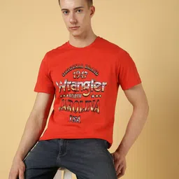 Wrangler Typography Printed Cotton T-shirt-image-64