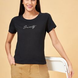 Honey by Pantaloons Typography Round Neck Short Sleeves Cotton T-shirt-image-69