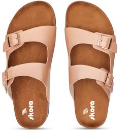SKORA Open Toe Flats with Buckles image 3