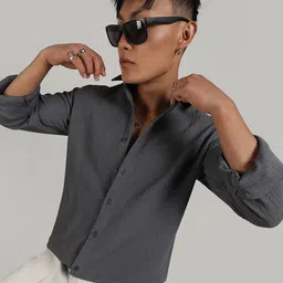 Campus Sutra Comfort Spread Collar Long Sleeves Casual Shirt-picture-39