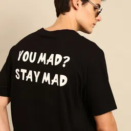 recast Bio Finish Typography Printed Pure Cotton Oversized T-Shirt-picture-42