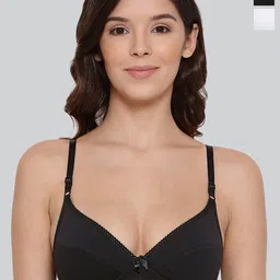 LYRA Pack Of 2 Medium Coverage Non Padded Cotton Everyday Bras With All Day Comfort-8