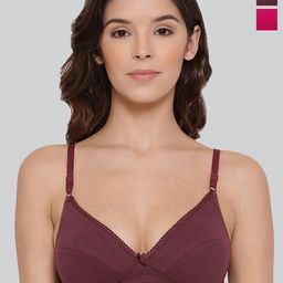 LYRA Pack Of 2 Medium Coverage Non Padded Cotton Everyday Bras With All Day Comfort-12