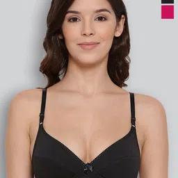 LYRA Pack Of 2 Cotton Everyday Bra Medium Coverage Non Padded Non-Wired-picture-19
