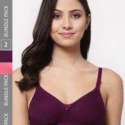 Docare Pack Of 2 Full Coverage Lightly Padded Cotton Bra-image-69