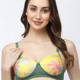 College Girl Floral Full Coverage Lightly Padded T-Shirt Bra-33