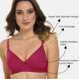 Tweens Full Coverage Lightly Padded Bra With All Day Comfort image 2