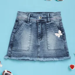 V-Mart Girls A-Line Knee Length Skirt-15