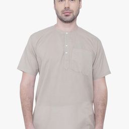 RAJUBHAI HARGOVINDAS Mandarin Collar Cotton Kurta-47