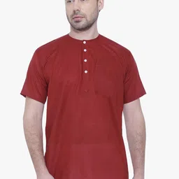 RAJUBHAI HARGOVINDAS Straight Regular Cotton Kurta-image-21
