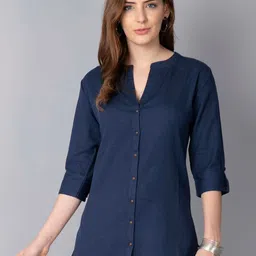Pistaa Navy Blue Kurti-picture-11
