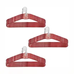 SINAL Red 30 Pieces Steel Clothes Hanger-43