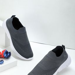 TPENT Men Mesh Running Non-Marking Shoes-23