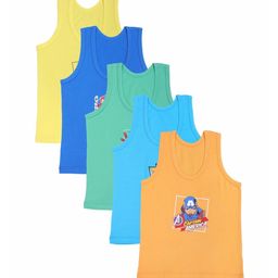 Bodycare Kids Boys Pack Of 5 Avengers Assorted Cotton Undershirt Vests-image-16