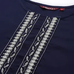 Vbuyz Ethnic Motifs Embroidered Mirror Work Kurta With Trousers & With Dupatta image 2